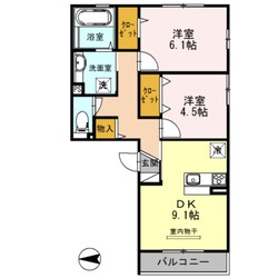 河内花園駅 徒歩8分 3階の物件間取画像